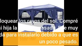 YUEBO Cenador Plegable Carpa 3x6 m Carpas Plegables Impermeables con 6 Paredes