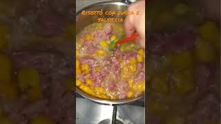 Risotto con zucca e salsiccia