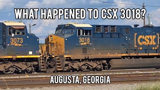 What happened to CSX 3018? CSX Yard, Augusta, Georgia - 10-08-2024