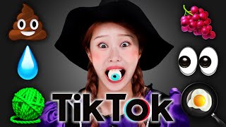 틱톡 이모지 챌린지 먹방!!😍 Tiktok emoji challenge Mukbang JiniYum 지니얌 먹방