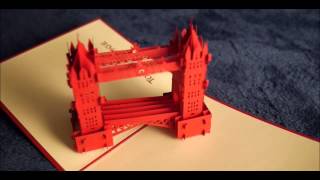 3D pop-up greeting cards - Tower Bridge