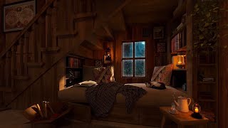 Rainy Night Cozy Secret Nook Ambience - Расслабляющие нежные звуки дождя | 3 часов