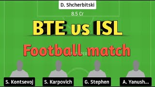 BTE vs ISL Dream11 team, Belarus premier league, BATE Borisov vs FC Isloch Dream11 team