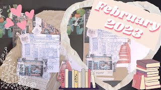 february 2023 bullet journal set up 📚💕 | plan with me