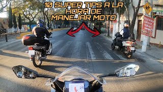 Los 10 TIPS INQUEBRANTABLES a la hora de MANEJAR MOTO 🏍 | AquaBiker