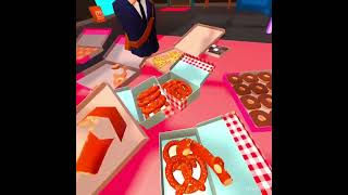 Eating a LOT of food in rec room