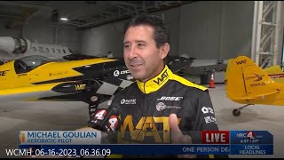 WCMH NBC 4 in Columbus interviews Michael Goulian ahead of the 2023 Columbus Air Show