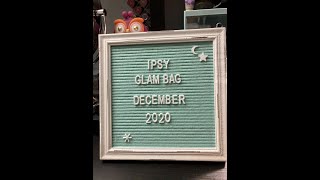 Ipsy GlamBag Unboxing December 2020