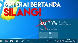 cara mudahh MENGHILANGKAN TANDA X PADA ICON BATERAI LAPTOP