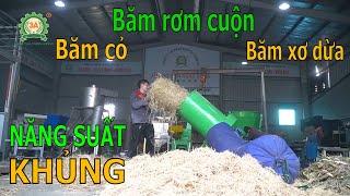 Máy Băm Rơm Cuộn 3A22kW | Băm Rơm, Băm Cỏ, Băm Xơ Dừa Năng Suất Lớn