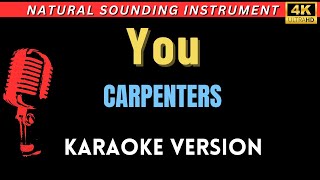 You - Carpenters (HD Piano/ Karaoke Version)