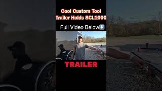 Amazing custom trailer add on! #tools #trailer #pool #construction