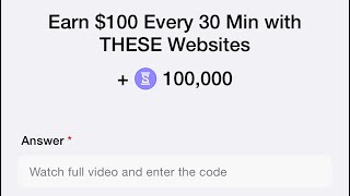 Earn $100 Every 30 Min With THESE Websites | TimeFarm YouTube Video Code