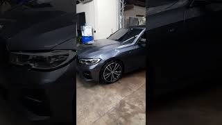 Bmw 320 i  limpeza + enceramento técnico.