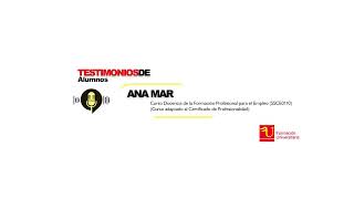 Formación Universitaria Opiniones - Testimonio de Ana Mar