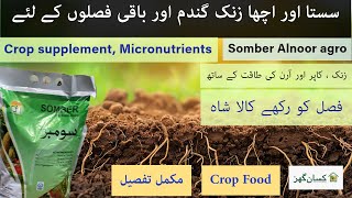 Somber crop supplement for wheat and other crops | perfect for deficiency of zinc, copper and iron