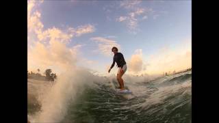 Early morning wakesurf session in South Beach