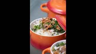 Clay pot meat biryani like you never seen before, topped with crispy onions, fresh mint, coriander.