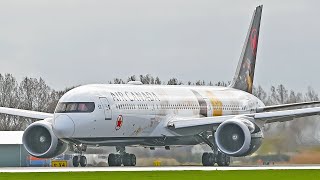 [4K] 1HR+ SPECTACULAIR CLOSE-UPS, CLOUDBURSTS PLANE SPOTTING ✈️🌈 AMSTERDAM SCHIPHOL AIRPORT