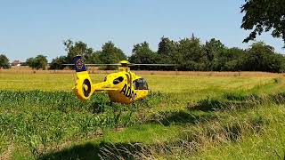 OFF Topic - RTH EC135 Hubschrauber Start ADAC Christoph 18 Estenfeld 2024