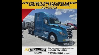 2019 Freightliner Cascadia Sleeper Semi Truck -Detroit 400HP- Miami