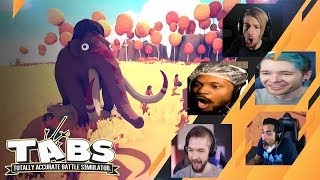 Gamers Reactions to the GIANT MAMMOTH | Totally Accurate Battle Simulator (TABS)