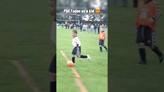 Phil Foden Playing Football At Age 7! 👶🏻 #shorts