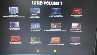 U2 HD volume 1 burned on bluray