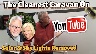 The Cleanest Caravan on YouTube - Solar Panel & Skylights Removed - Fenwicks to the rescue.