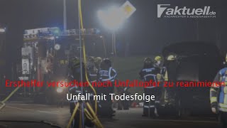 Ersthelfer versuchen noch Unfallopfer zu reanimieren: Tödlicher Kreuzungscrash