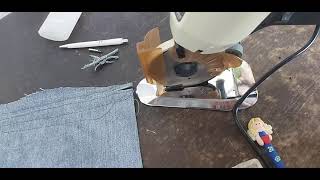 Octa Round Blade Cloth Cutter In Action