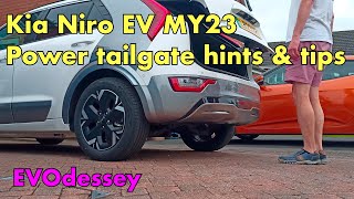 Kia Niro EV MY23 Power Tailgate/Trunk hints & tips