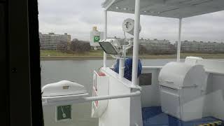 Maas river.Pilotage to Rotterdam port