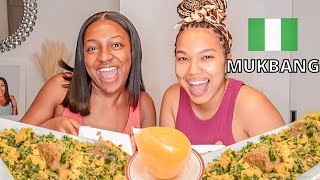 EGUSI AND FUFU MUKBANG | African Food | Nigerian Food mukbang ft my Ghanian friend