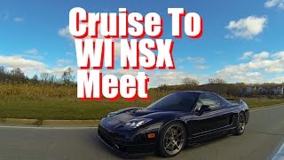 2 Honda NSX's Cruise to Wisconsin  NSX meet