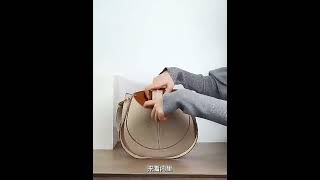 Women Apparels | Genuine Leather Crossbody Saddle Bag