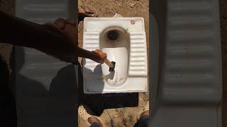 Indian toilet see what happened #plumbing #toilet#entertainment #funny#expirement #viral