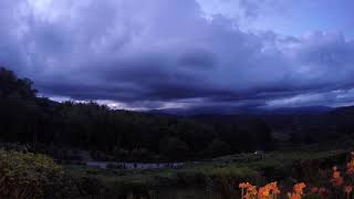 Stormy Mount Kinabalu from the Sabah Tea House, Borneo - Timelapse