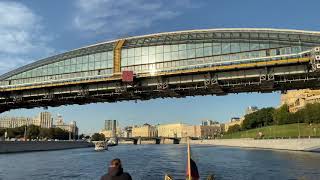 Moscow | river cruise on the Moscow river | the pleasure craft departs from the pier Kievskiy Vokzal