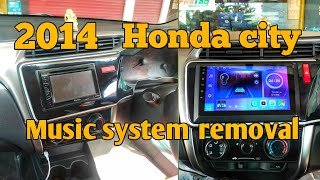 2014 Honda city music system removal.... How to remove stereo pannel..... #stereopannel #musicsystem