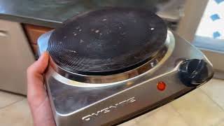 The $20 Health Upgrade: Start Cooking Outdoors: OVENTE CAST IRON ELECTRIC HOTPLATE REVIEW