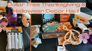 Small Dollar Tree Thanksgiving and Halloween Decor Haul