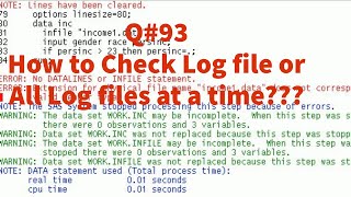 Mastering Log File Inspection: Check Log Files & Multiple Logs Simultaneously | Q#93