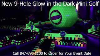 Rent our 9-Hole Blacklight Mini Golf Glow-in-the-Dark for your next event or party