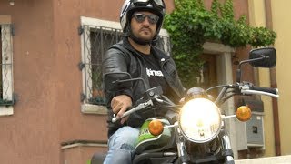 Alvaro Dal Farra ride Kawasaki Vulcan