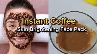 1 Days Challenge - Skin Brightening at Home | Coffee Face Pack |@maryamarshad189