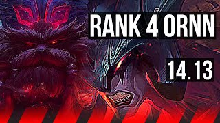 ORNN vs AATROX (TOP) | Rank 4 Ornn, 8 solo kills, 1400+ games, Legendary | EUW Challenger | 14.13