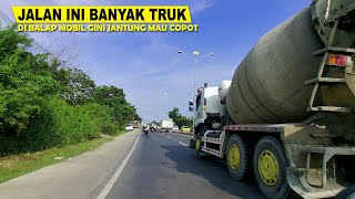 JALAN BAY PASS BANDAR LAMPUNG BANYAK TRUK BESAR LEWAT SINI