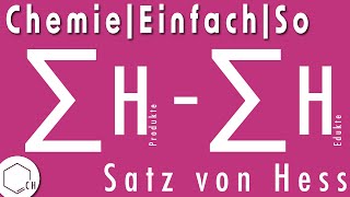 Chemie|Einfach|So: Satz von Hess (Hessscher Wärmesatz - Das Ziel ist das Ziel)