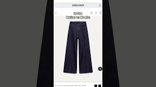 ZaraWoman COLLECTION HIGH-WAIST WIDE-LEG JEANS #onlinevsreality #zaranewinstore #falloutfits